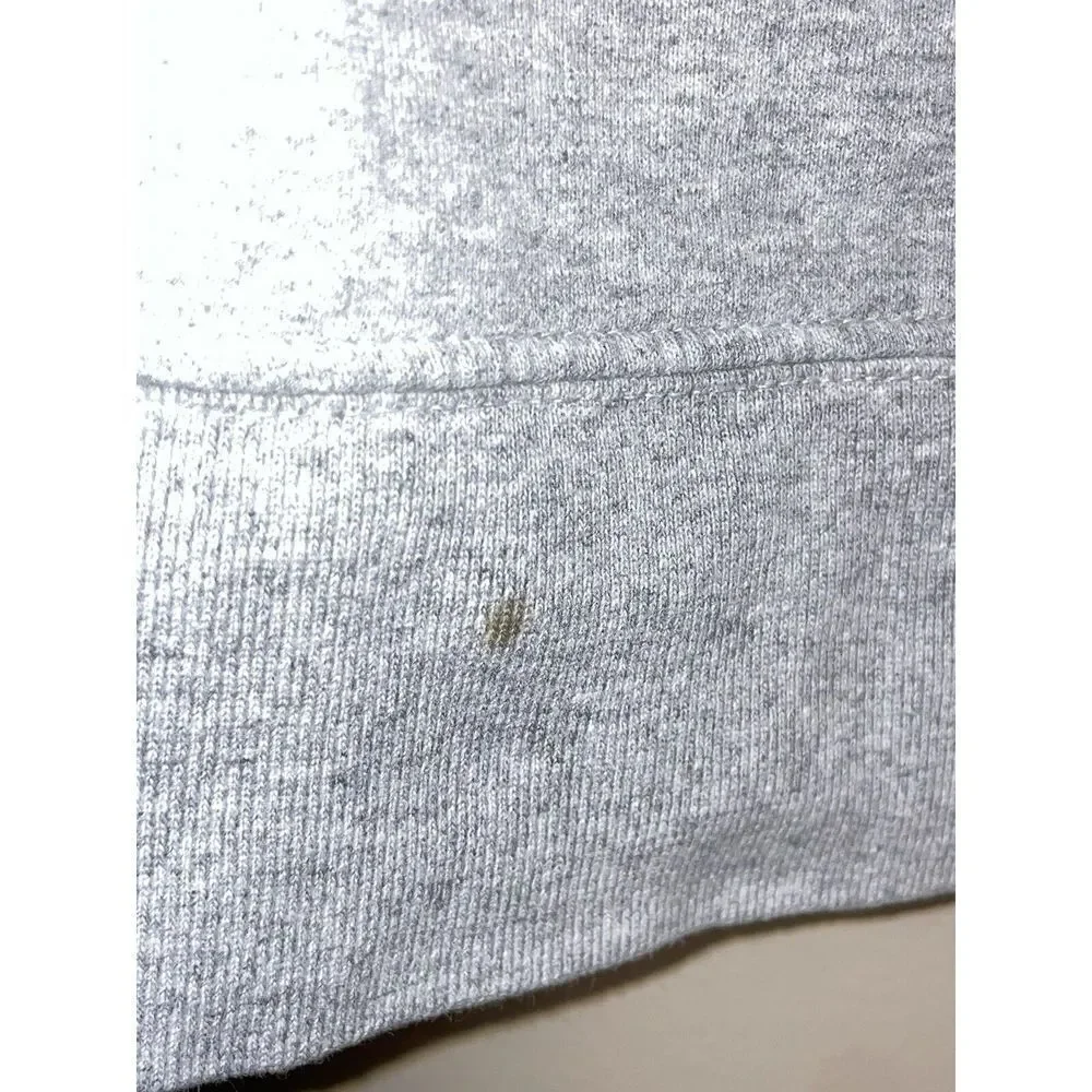 The North Face Hoodie Mens Medium Chicago‎ Skyline Sweatshirt Gray FLAW